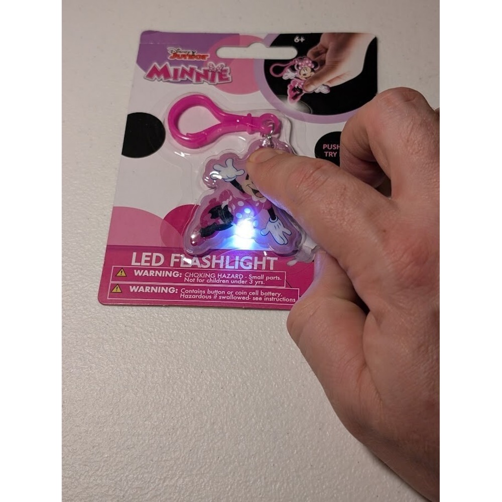 Disney Princess LED Flashlight Keychain -Ariel, Rapunzel & Tiana  Packaging Wear - Picture 3 of 3